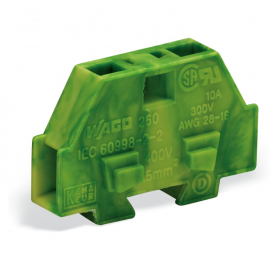 WAGO | 260-327 | 2-CONDUCTOR END TERMINAL BLOCK; WITHOUT PUS