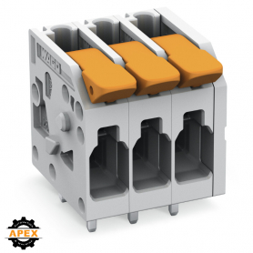 WAGO | 2604-1108 | PCB TERMINAL BLOCK; LEVER; 4 MM²; PIN SPA