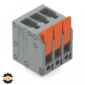 WAGO | 2604-3108 | PCB TERMINAL BLOCK; LEVER; 4 MM²; PIN SPA