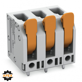 WAGO | 2604-3305 | PCB TERMINAL BLOCK; LEVER; 4 MM²; PIN SPA