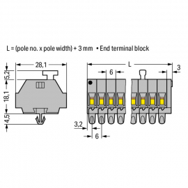 WAGO | 261-152/331-000 | 2-CONDUCTOR TERMINAL STRIP; 2-POLE;