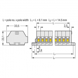 WAGO | 262-132 | 2-CONDUCTOR TERMINAL STRIP; SUITABLE FOR EX