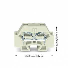 WAGO | 262-281 | SPACE-SAVING, 4-CONDUCTOR END TERMINAL BLOC