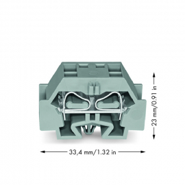 WAGO | 262-341 | 4-CONDUCTOR TERMINAL BLOCK; WITHOUT PUSH-BU