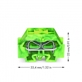 WAGO | 262-347 | 4-CONDUCTOR TERMINAL BLOCK; WITHOUT PUSH-BU