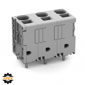 PCB TERMINAL BLOCK 6 MM² PIN SPACING 12.5 MM 3-POLE; GRAY, 7