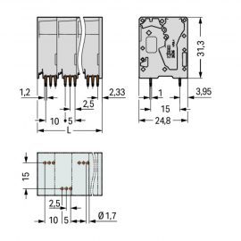 WAGO | 2636-3102/020-000 | PCB TERMINAL BLOCK; 16 MM²; PIN S