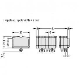 WAGO | 264-182 | 2-CONDUCTOR TERMINAL STRIP; SUITABLE FOR EX