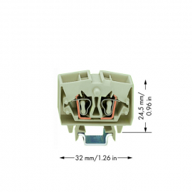 WAGO | 264-220 | 4-CONDUCTOR MINIATURE THROUGH TERMINAL BLOC