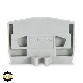 WAGO | 264-361 | END PLATE; WITH FIXING FLANGE; 4 MM THICK;