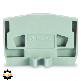 WAGO | 264-363 | END PLATE; WITH FIXING FLANGE; 4 MM THICK;