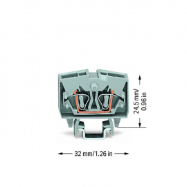 WAGO | 264-701 | 2-CONDUCTOR MINIATURE THROUGH TERMINAL BLOC