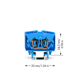 WAGO | 264-704 | 2-CONDUCTOR MINIATURE THROUGH TERMINAL BLOC