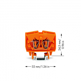 WAGO | 264-706 | 2-CONDUCTOR MINIATURE THROUGH TERMINAL BLOC