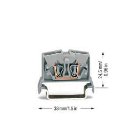 WAGO | 264-711 | 2-CONDUCTOR MINIATURE THROUGH TERMINAL BLOC