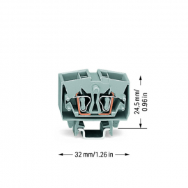 WAGO | 264-721 | 4-CONDUCTOR MINIATURE THROUGH TERMINAL BLOC