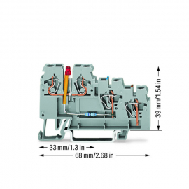 WAGO | 270-560/281-434 | 3-CONDUCTOR SENSOR TERMINAL BLOCK;