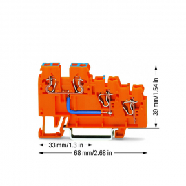 WAGO | 270-564 | 3-CONDUCTOR SENSOR SUPPLY TERMINAL BLOCK; I