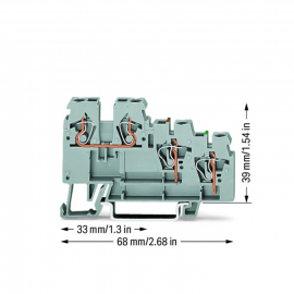 WAGO | 270-585 | 3-CONDUCTOR ACTUATOR SUPPLY TERMINAL BLOCK;