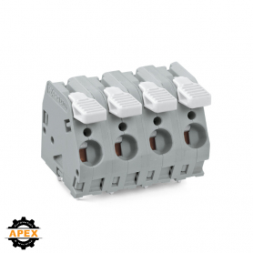 WAGO | 2706-203 | PCB TERMINAL BLOCK; LEVER; 6 MM²; PIN SPAC