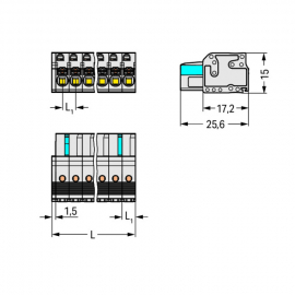 WAGO | 2721-102/026-000 | 1-CONDUCTOR FEMALE PLUG; 100% PROT