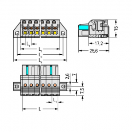 WAGO | 2721-102/031-000 | 1-CONDUCTOR FEMALE PLUG; 100% PROT