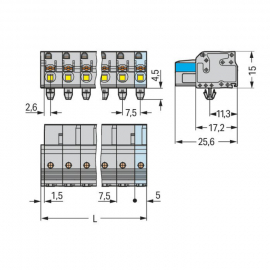 WAGO | 2721-202/008-000 | 1-CONDUCTOR FEMALE PLUG; 100% PROT