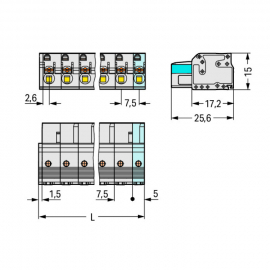 WAGO | 2721-202/026-000 | 1-CONDUCTOR FEMALE PLUG; 100% PROT