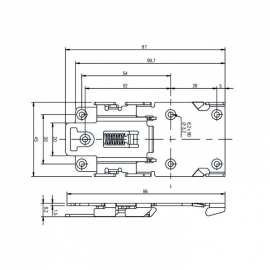 WAGO | 2789-1145 | MOUNTING CARRIER 1.5 MM THICK CARBON STEE