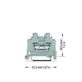 WAGO | 279-101 | 2-CONDUCTOR THROUGH TERMINAL BLOCK, 1.5 MM²