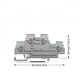 WAGO | 279-501 | DOUBLE-DECK TERMINAL BLOCK; THROUGH/THROUGH