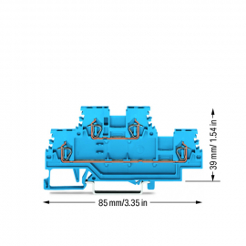 WAGO | 279-504 | DOUBLE-DECK TERMINAL BLOCK, THROUGH/THROUGH