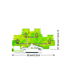 WAGO | 279-507 | DOUBLE-DECK TERMINAL BLOCK; 4-CONDUCTOR GRO