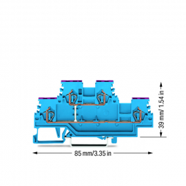 WAGO | 279-509 | DOUBLE-DECK TERMINAL BLOCK; 4-CONDUCTOR THR