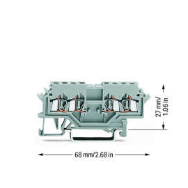 WAGO | 279-626 | DOUBLE POTENTIAL TERMINAL BLOCK; 1.5 MM²; L