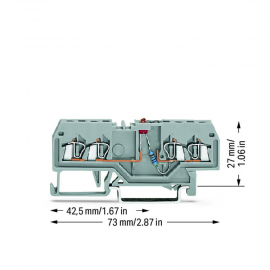 WAGO | 279-809/281-434 | COMPONENT TERMINAL BLOCK; 4-CONDUCT