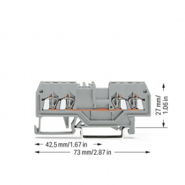 WAGO | 279-831 | 4-CONDUCTOR THROUGH TERMINAL BLOCK; 1.5 MM²