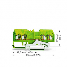 WAGO | 279-837 | 4-CONDUCTOR GROUND TERMINAL BLOCK; 1.5 MM²;