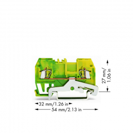 WAGO | 279-907 | 2-CONDUCTOR GROUND TERMINAL BLOCK; 1.5 MM²;