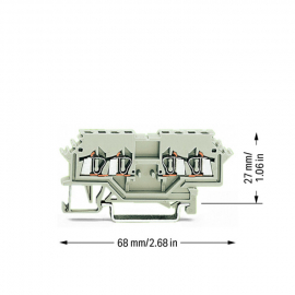 WAGO | 279-989 | DOUBLE POTENTIAL TERMINAL BLOCK; 1.5 MM²; S