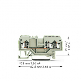 WAGO | 279-993 | 3-CONDUCTOR THROUGH TERMINAL BLOCK; 1.5 MM²