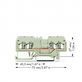 WAGO | 279-994 | 4-CONDUCTOR THROUGH TERMINAL BLOCK; 1.5 MM²