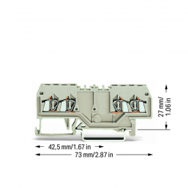 WAGO | 279-995 | DOUBLE POTENTIAL TERMINAL BLOCK; 1.5 MM²; S