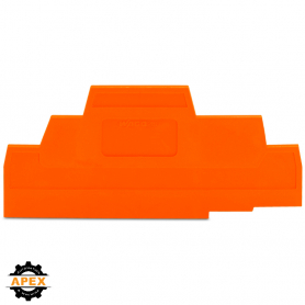 END AND INTERMEDIATE PLATE; 2.5 MM THICK; ORANGE