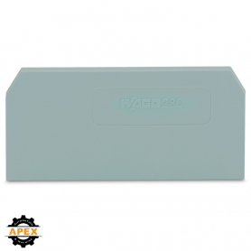 WAGO | 280-308 | END AND INTERMEDIATE PLATE; 2.5 MM THICK; G