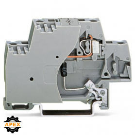 COMPONENT TERMINAL BLOCK; DOUBLE-DECK; WITH END PLATE AND DI