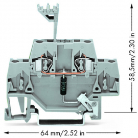 WAGO | 280-502/281-604 | COMPONENT TERMINAL BLOCK; DOUBLE-DE