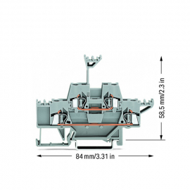 WAGO | 280-513 | DOUBLE-DECK TERMINAL BLOCK; THROUGH/THROUGH