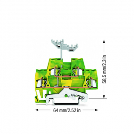 WAGO | 280-517 | DOUBLE-DECK TERMINAL BLOCK; 4-CONDUCTOR GRO