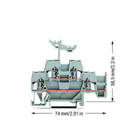 WAGO | 280-520 | DOUBLE-DECK TERMINAL BLOCK; THROUGH/THROUGH